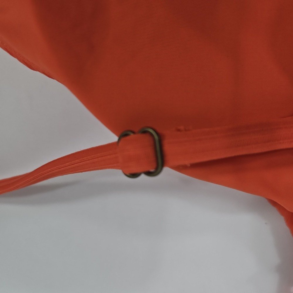 Andie Swim Womens Large 2-Piece Orange Vermillion Bikini NWT - Picture 8 of 11